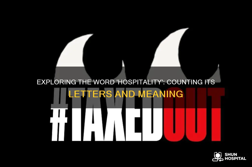 how many letters in hospitality