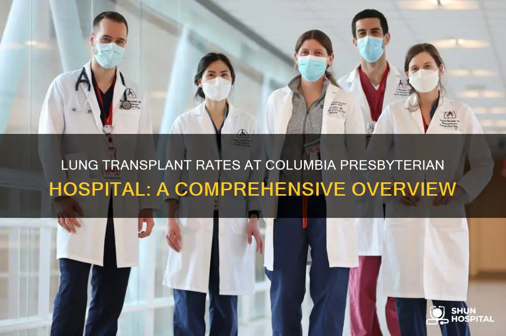 how many lung transplants are performed at columbia presbyterian hospital
