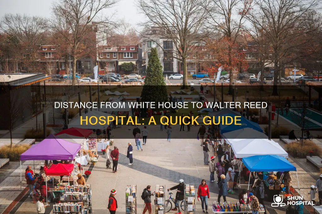 how many miles from white house to walter reed hospital
