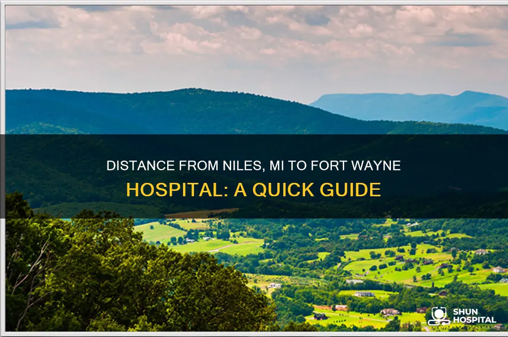 how many miles to fort wayne hospital from niles mi