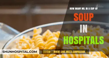 Hospital Soup Serving Sizes: Understanding Milliliters in a Cup