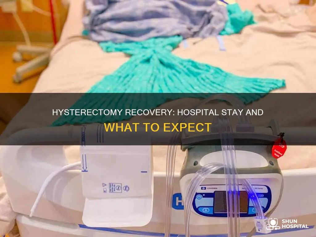 how many nights in hospital after hysterectomy