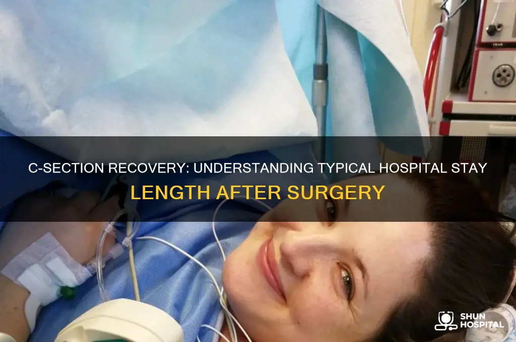 how many nights in the hospital after c section