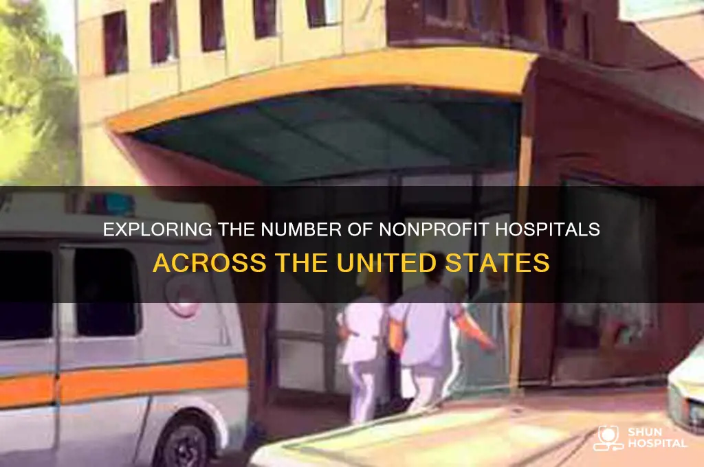 how many nonprofit hospitals are there in the us