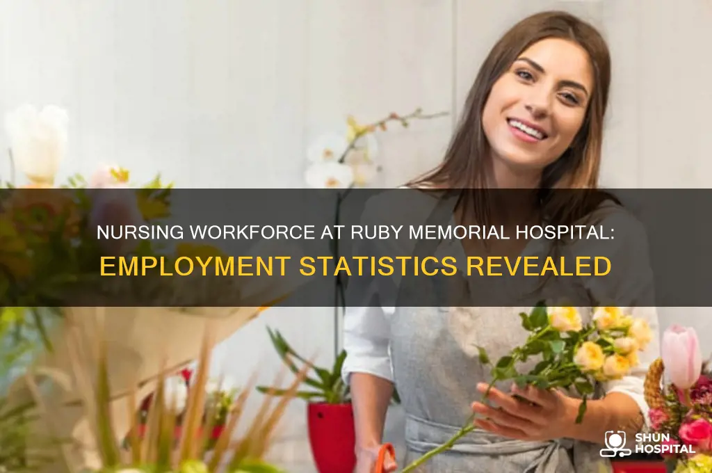 how many nurses employed at ruby memorial hospital stats