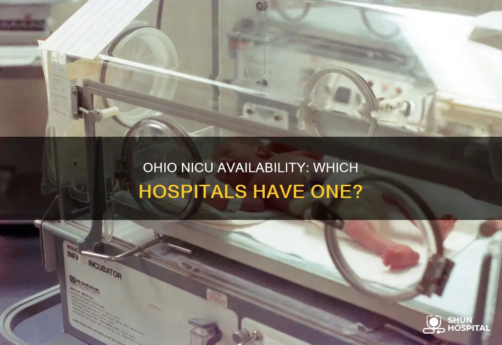 how many ohio hospitals have a nicu