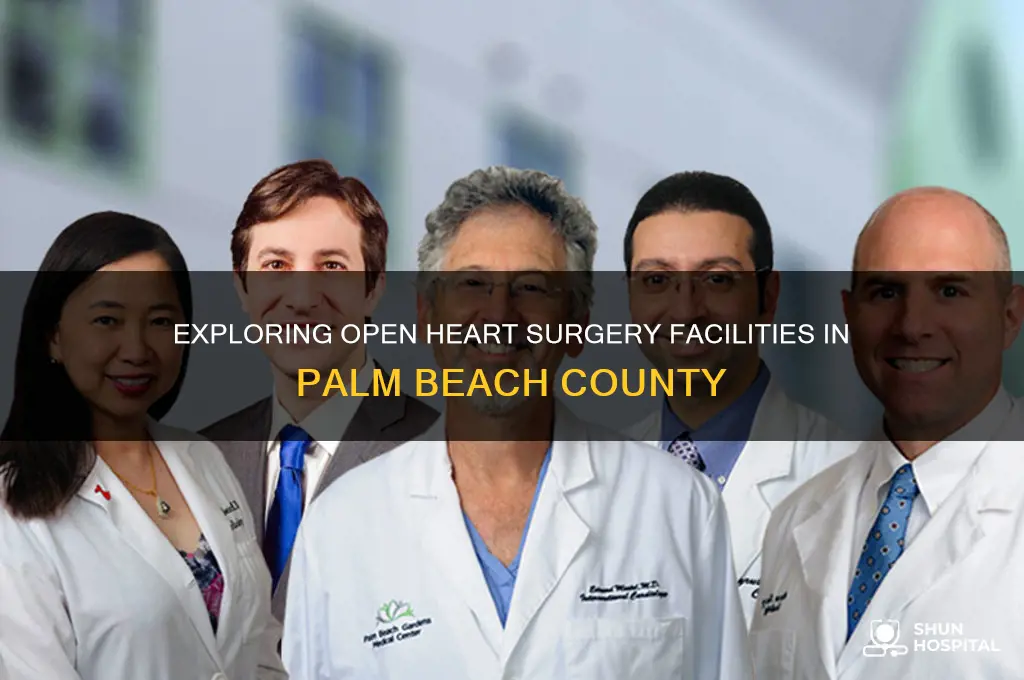 how many open heart hospitals in palm beach county