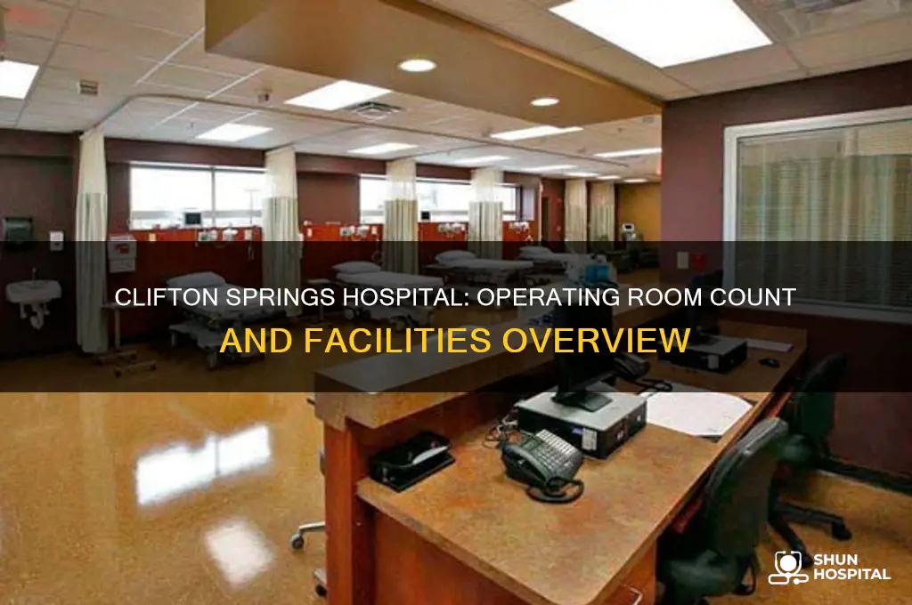 how many operating rooms does clifton springs hospital have