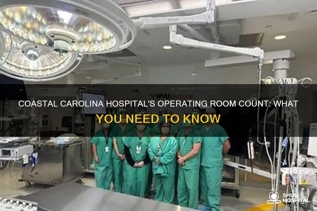 how many operating rooms does coastal carolina hospital have