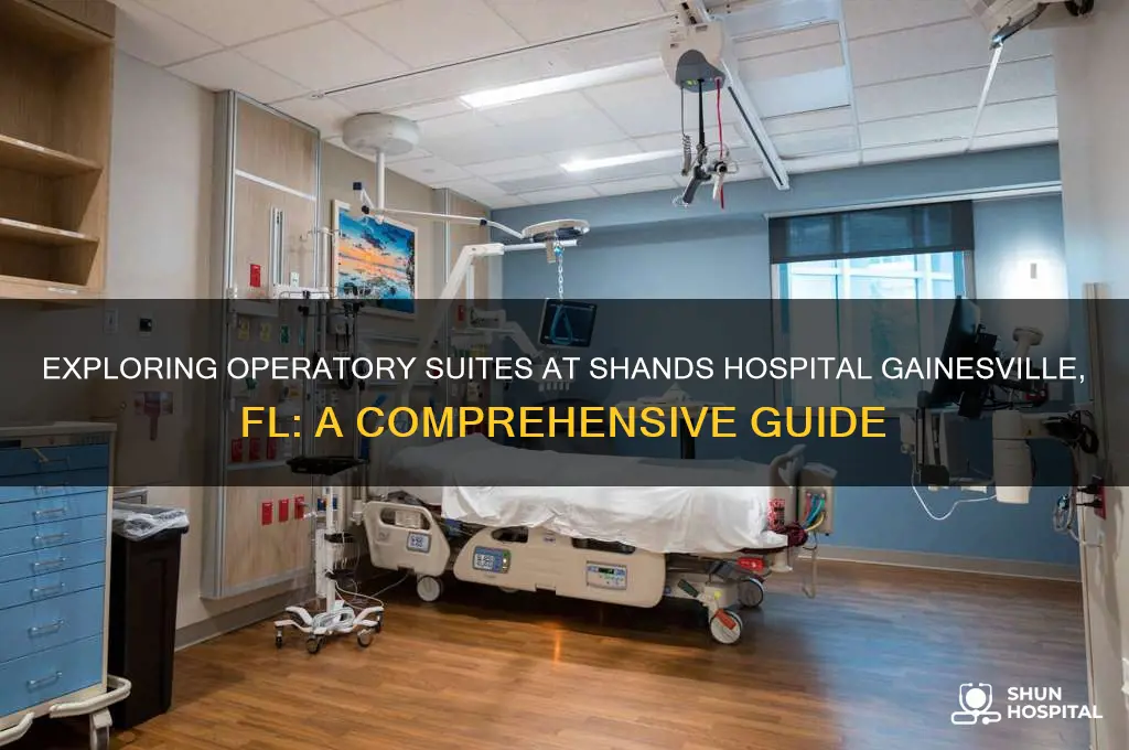 how many operatory suites in shands hospital gainesville fl
