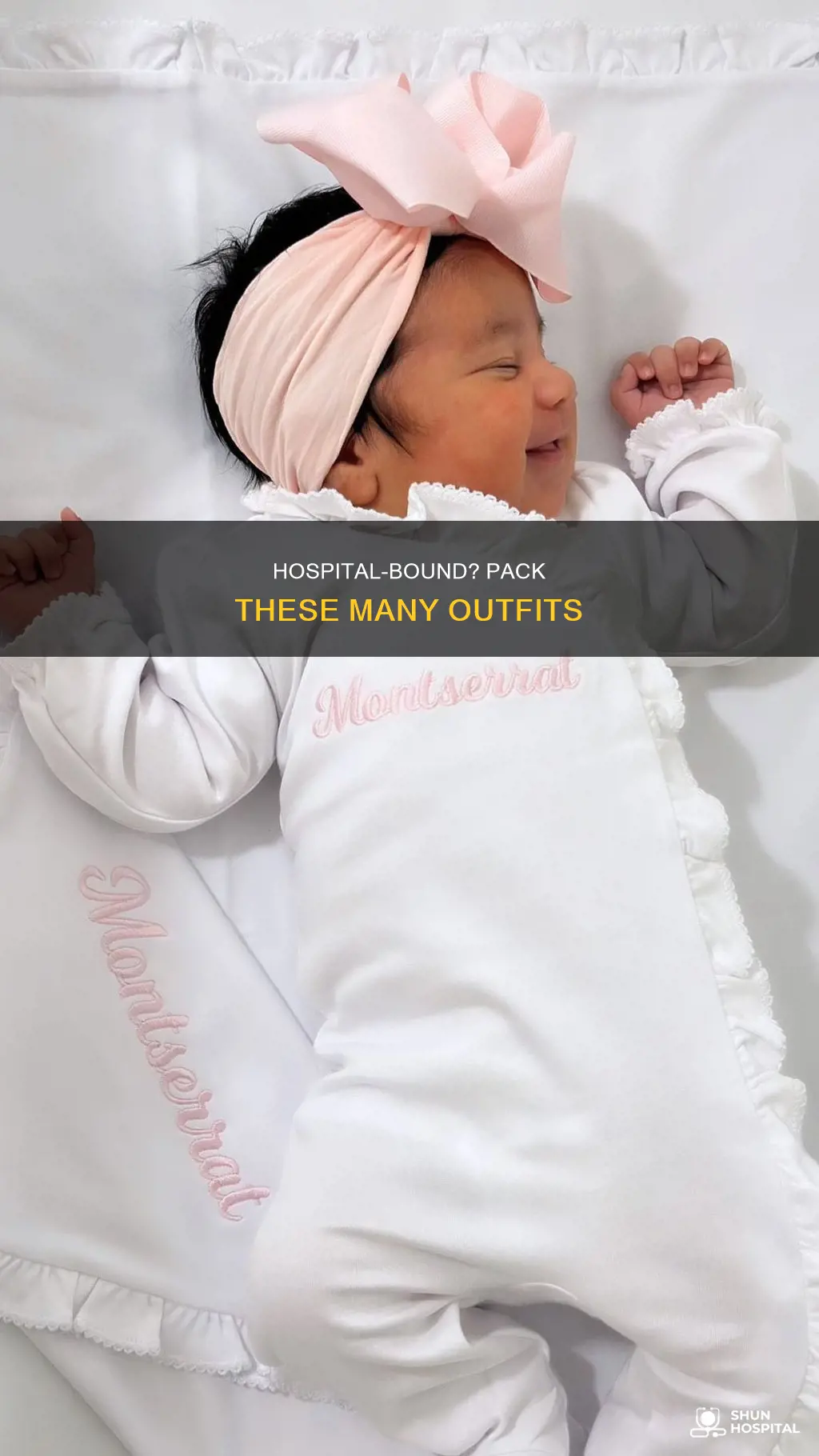 how many outfits to bring to hospital