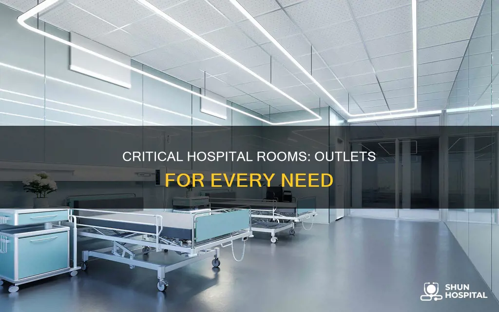 how many outlets in critical hospital room