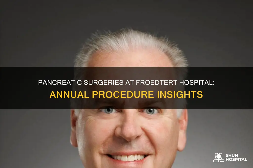 how many pancreatic surgeries are done at froedtert hospital