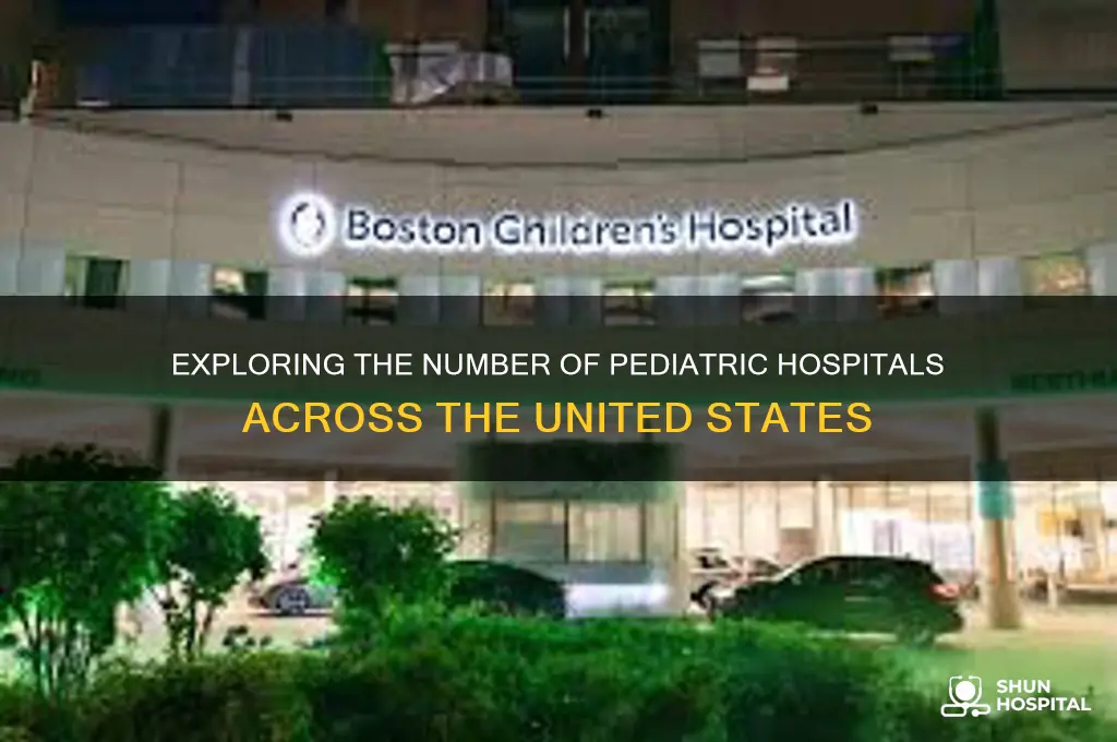 how many pediatric hospitals are in the united states