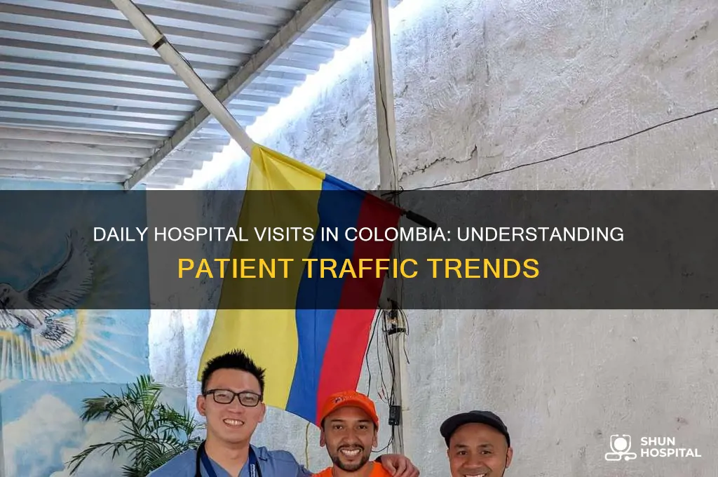 how many people a day visit hospitals in colombia