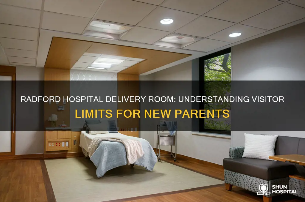 how many people aallowed in radford hospital delivery room