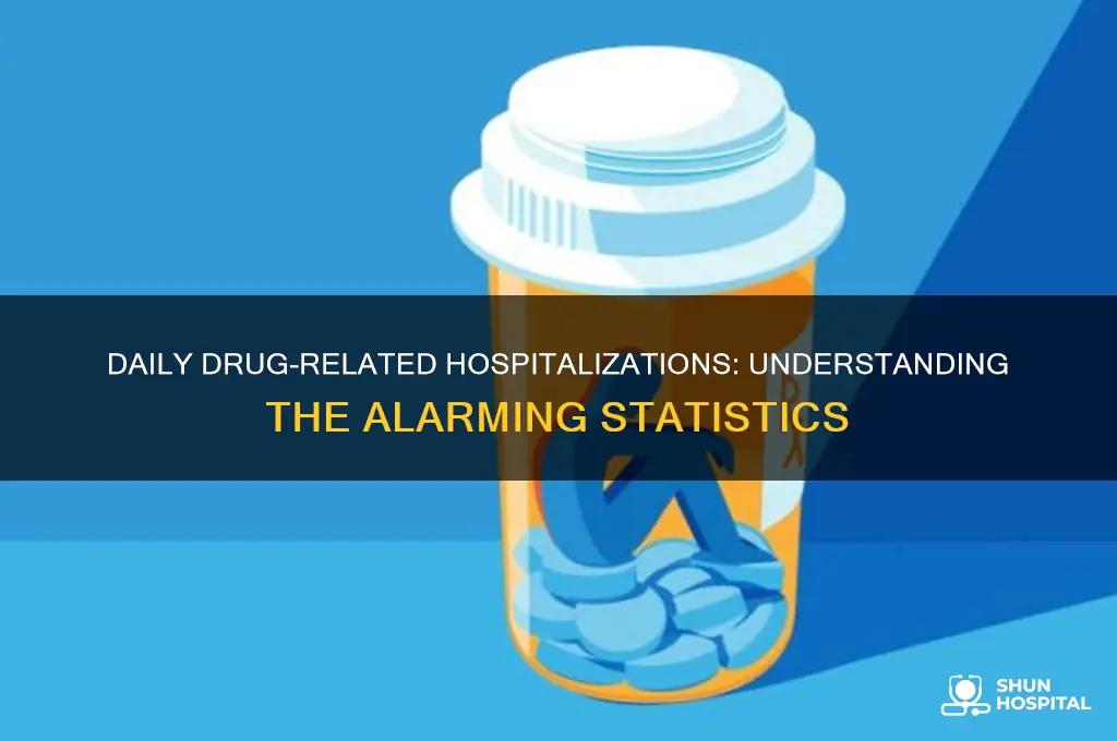 how many people are hospitalized by drugs a day