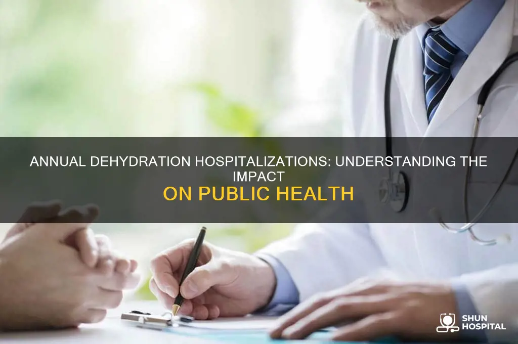how many people are hospitalized for dehydration every year