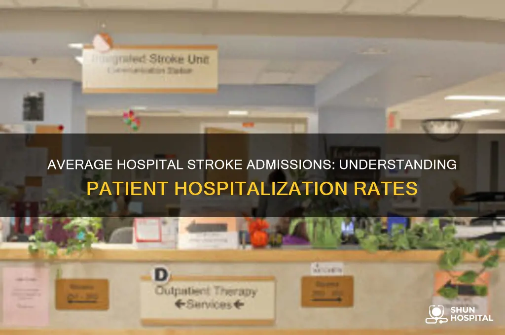 how many people are hospitalized for stroke at average hospital