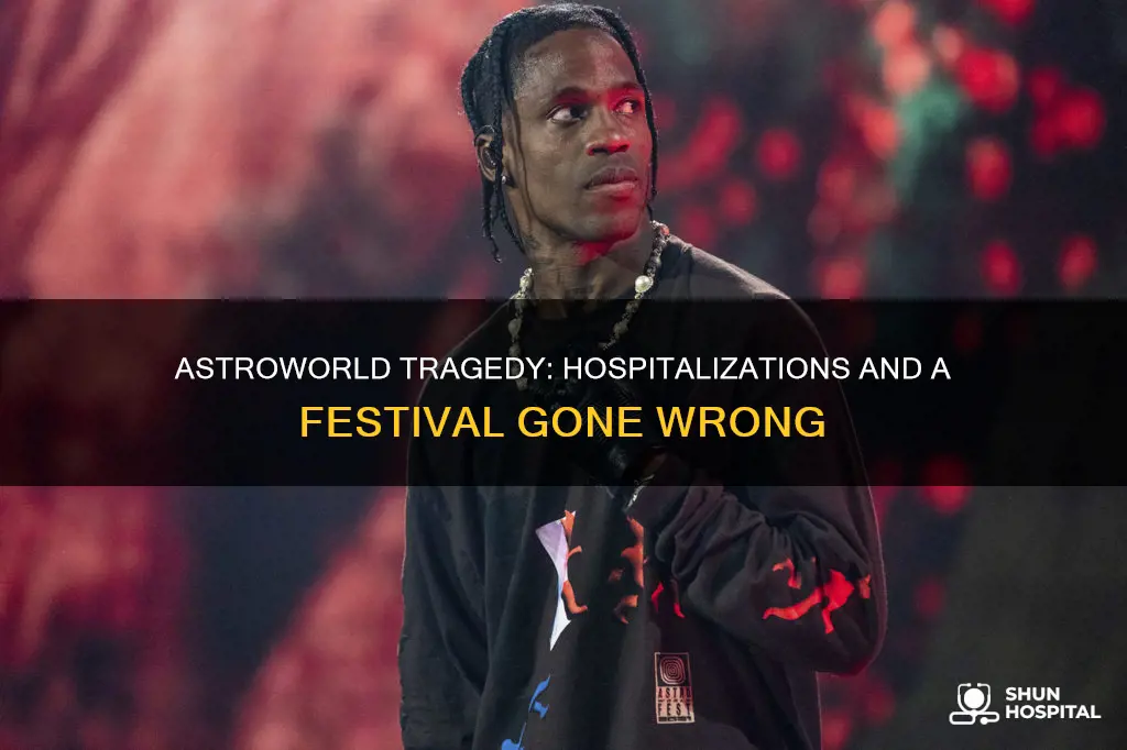 how many people are hospitalized from astroworld
