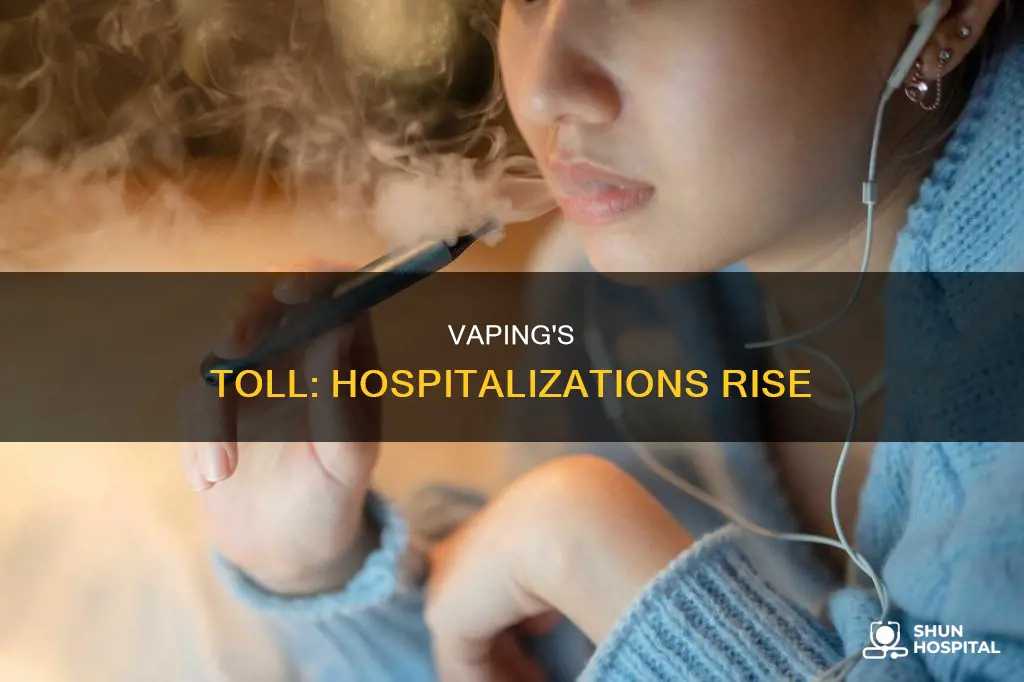 how many people are hospitalized from vapes