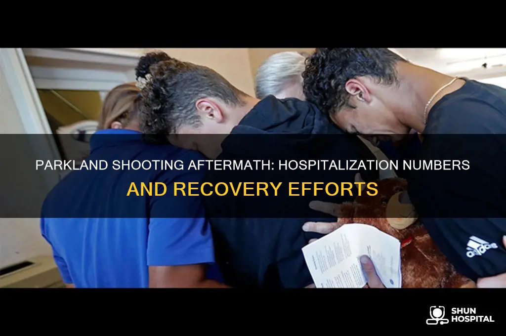 how many people are in hospital following the parkland shooting