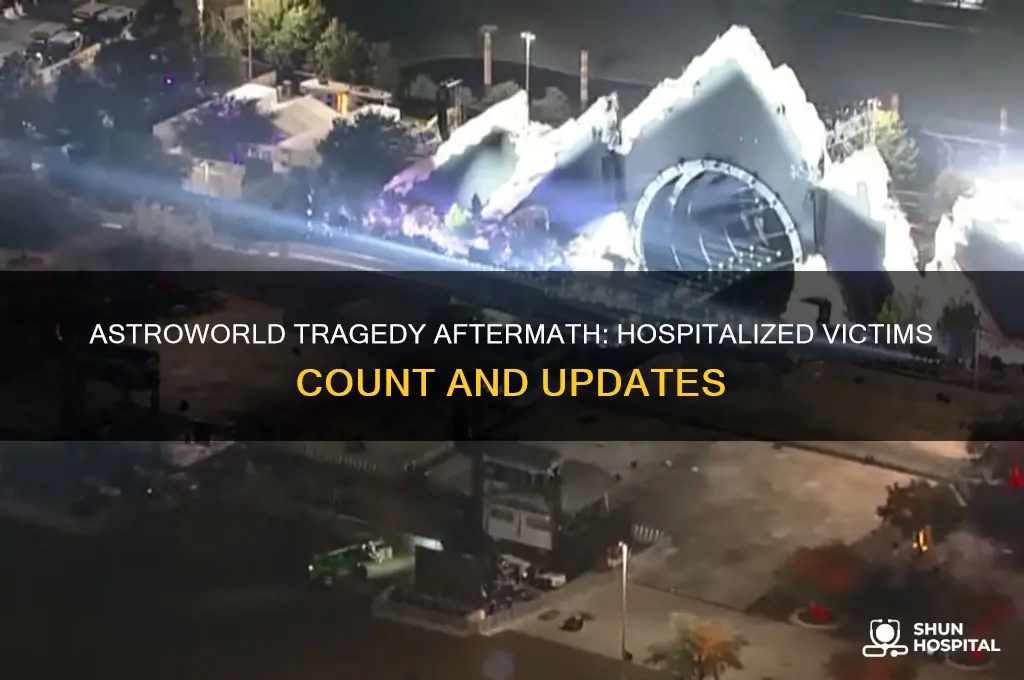 how many people are in the hospital after astroworld