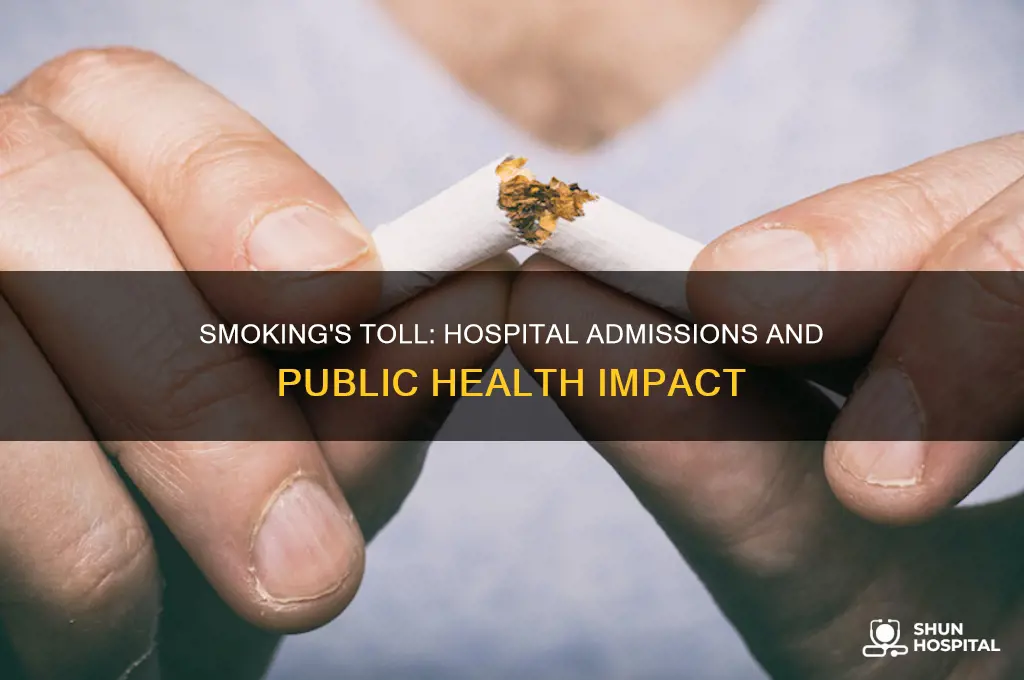how many people are in the hospital form smoking