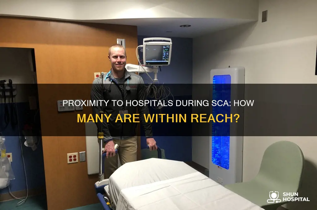 how many people are near a hospital when sca occurs