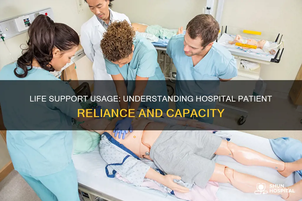how many people are on life support per hospital