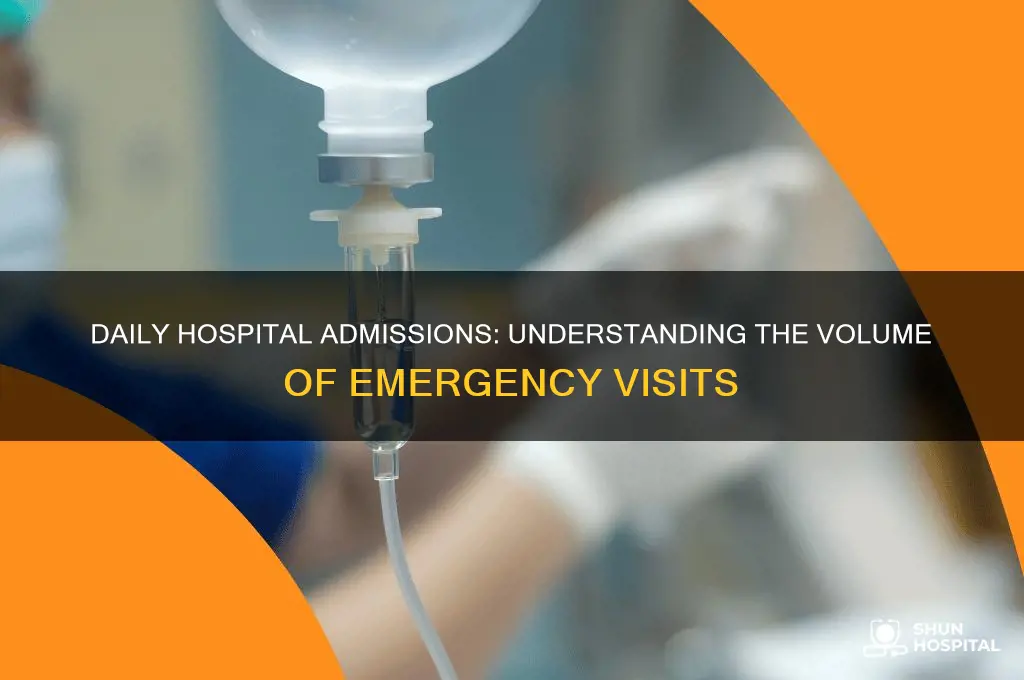 how many people are sent to the hospital every day