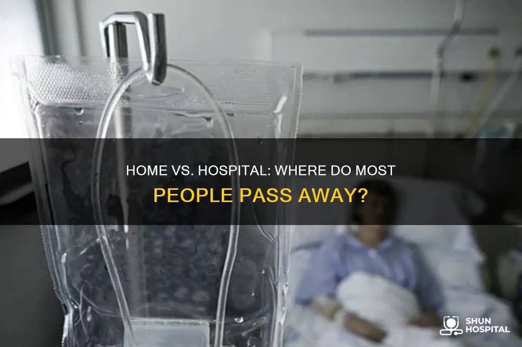 how many people die at home versus the hospital