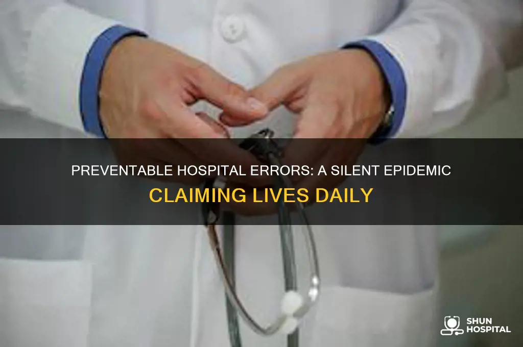 how many people die from errors in the hospital
