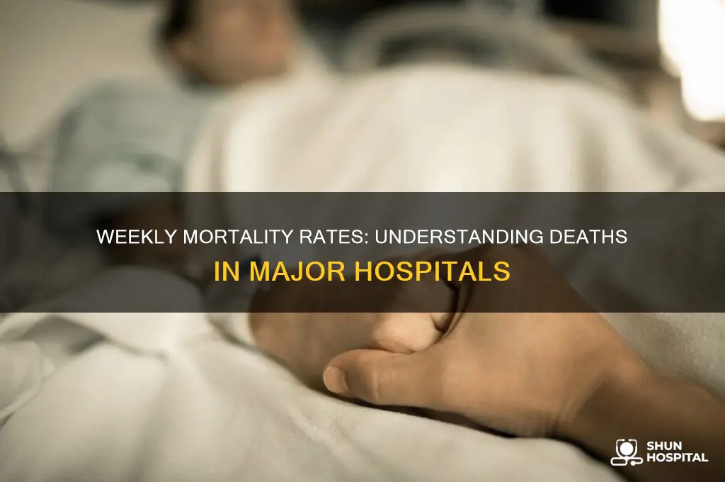 how many people die in a major hospital a week
