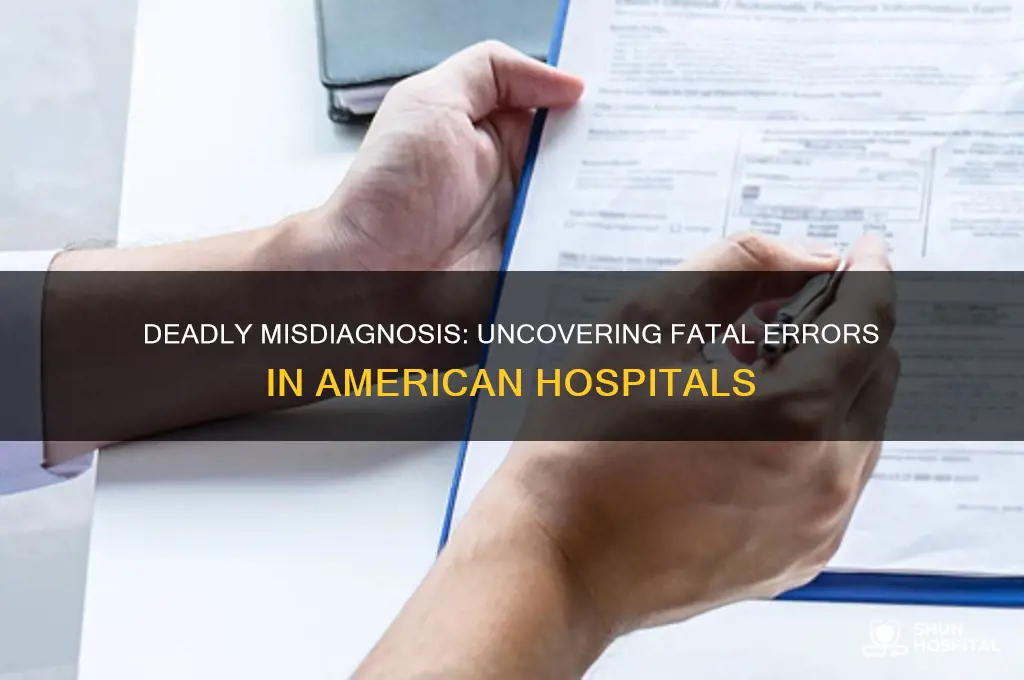how many people die in american hospitals from wrong diagnosis