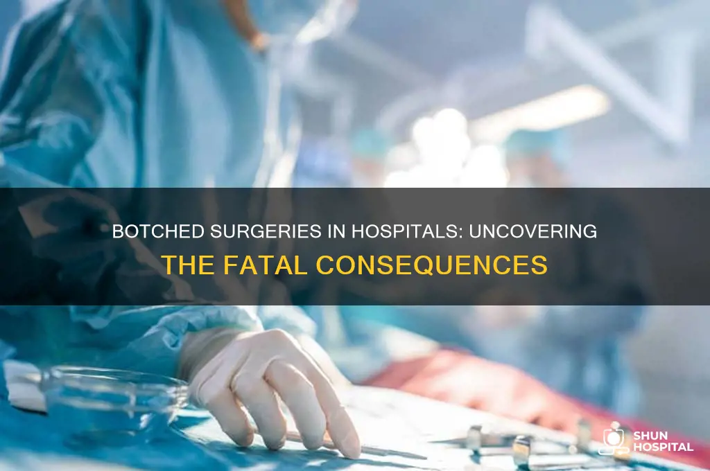how many people die in hospitals from botched surgeries