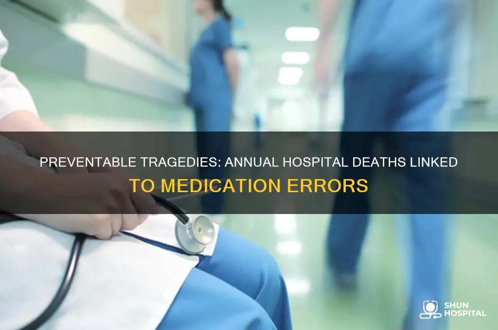 how many people die in hospitals from drug errors annually