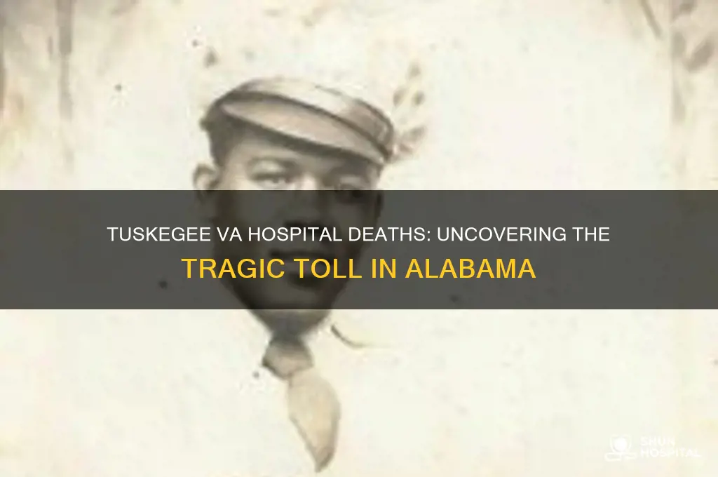 how many people died at va hospital in tuskegee alabama