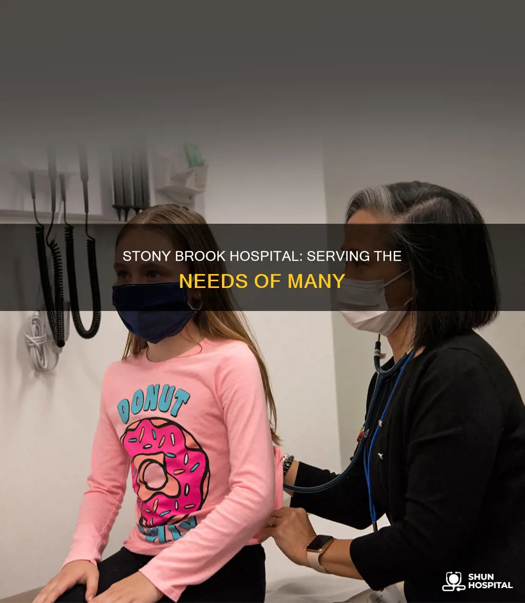 how many people does stonybrook hospital service