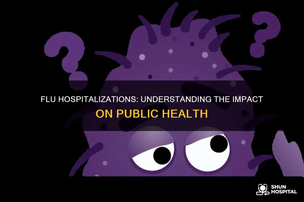 how many people hospitalized flu
