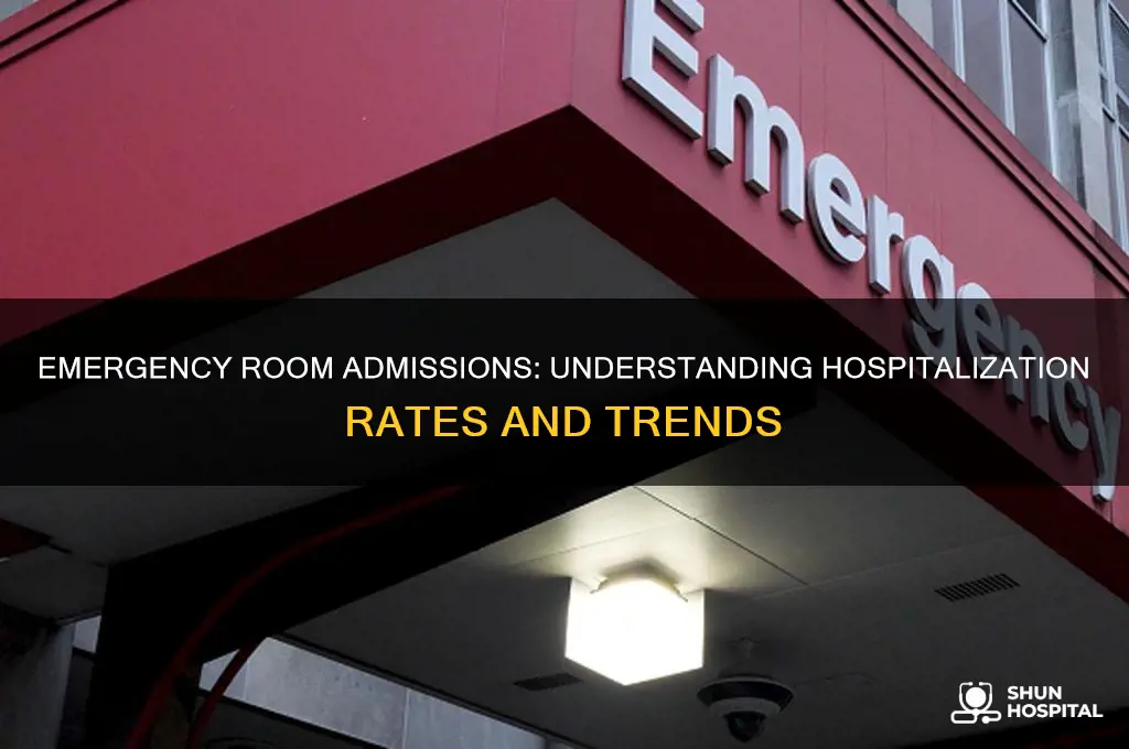 how many people in emergency room are admitted to hospital