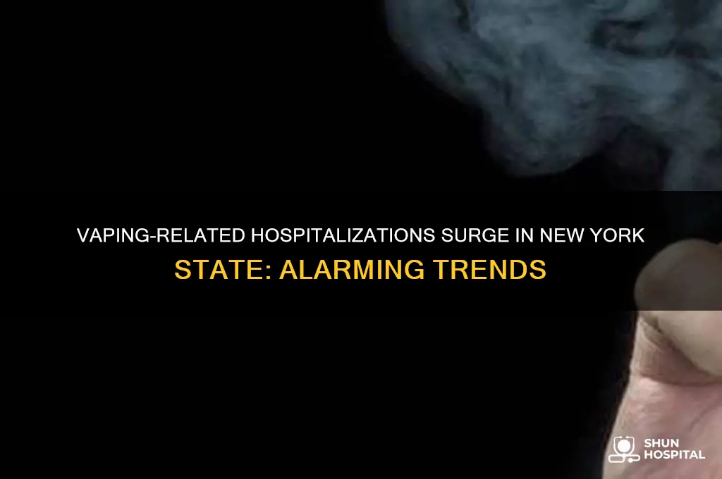 how many people in new york state hospitalized for vaping