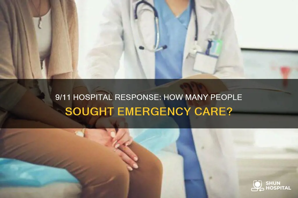 how many people to the hospitals on 9 11