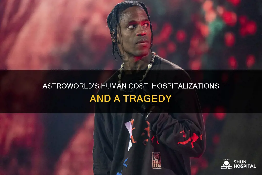 how many people were hospitalized after astroworld