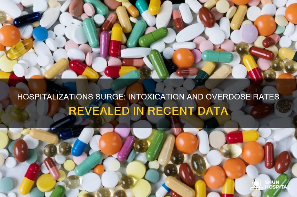 how many people were hospitalized for intoxication or overdose