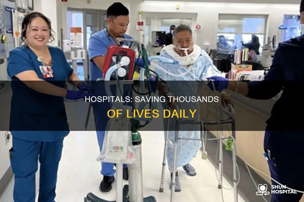 how many people were saved at hospitals