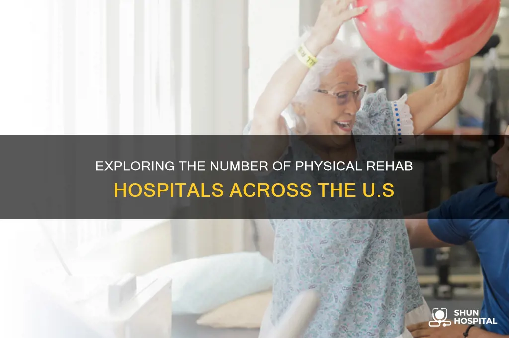 how many physical rehab hospitals are in the united states