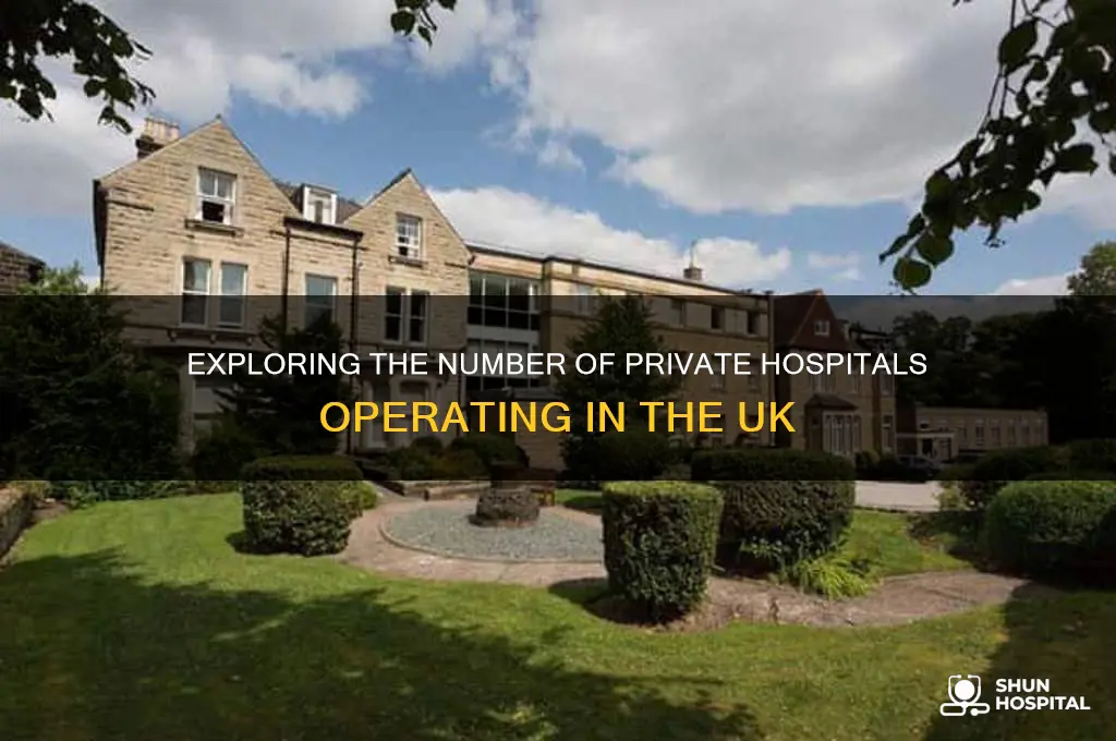 how many private hospitals are there in the uk