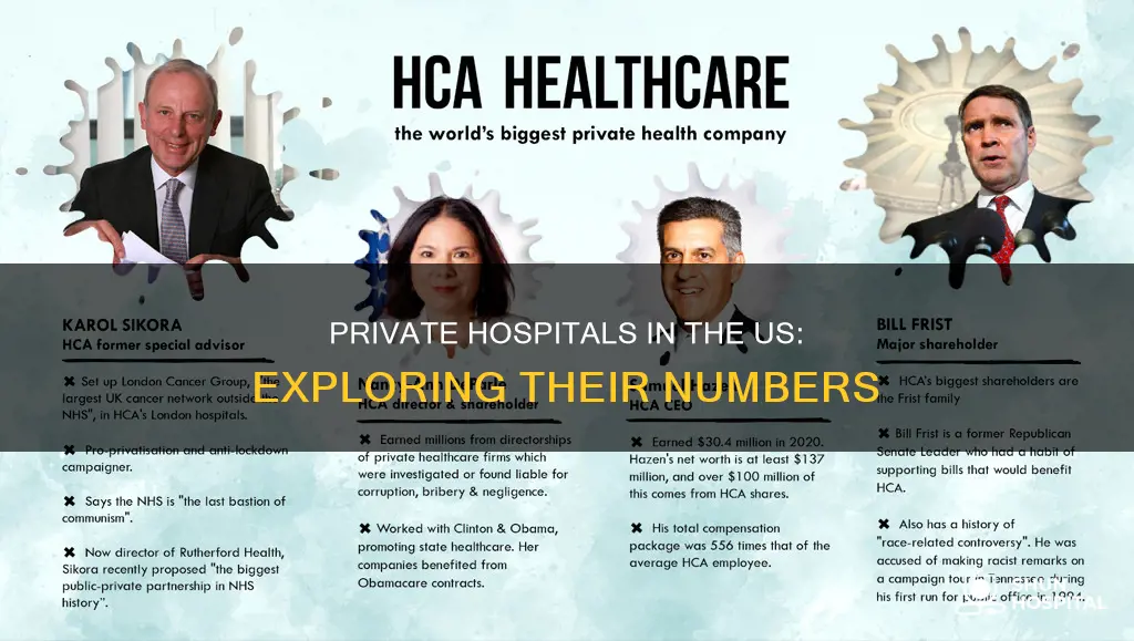 how many private hospitals in the us