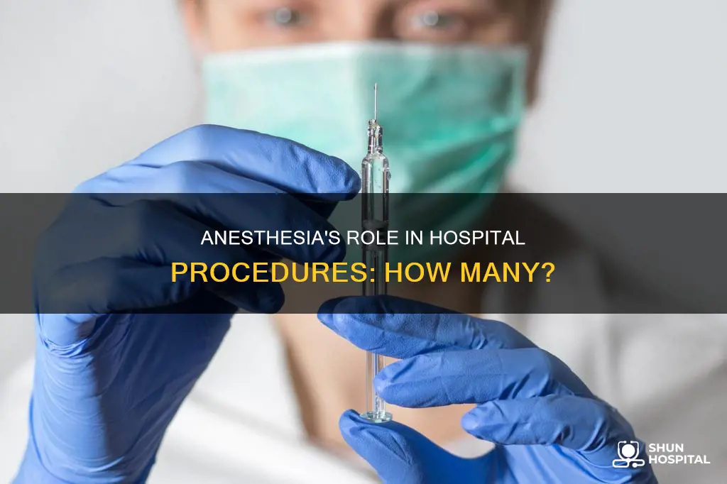 how many procedures in hospitals require anesthesia